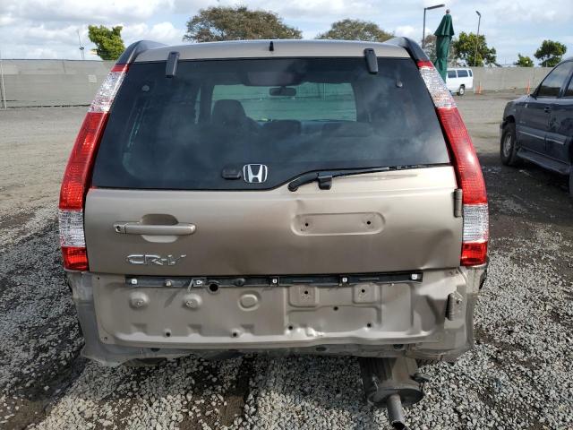 JHLRD68826C025470 - 2006 HONDA CR-V EX GOLD photo 6