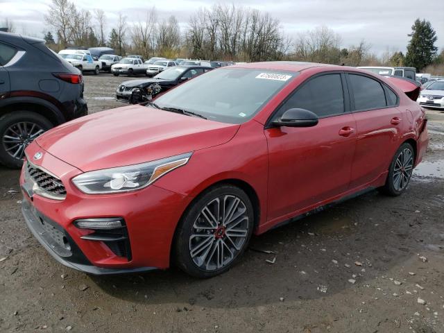 3KPF44AC1ME272312 - 2021 KIA FORTE GT RED photo 1