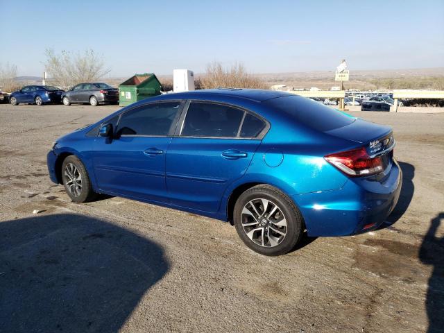 19XFB2F85DE062309 - 2013 HONDA CIVIC EX BLUE photo 2