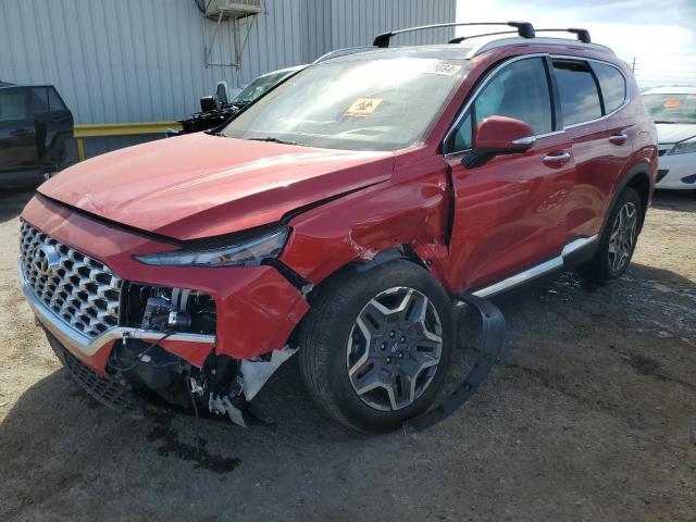 5NMS44AL1MH367993 - 2021 HYUNDAI SANTA FE LIMITED RED photo 1