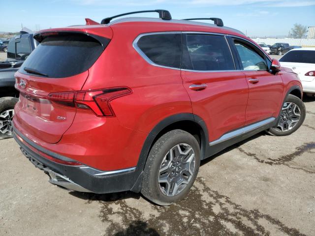 5NMS44AL1MH367993 - 2021 HYUNDAI SANTA FE LIMITED RED photo 3