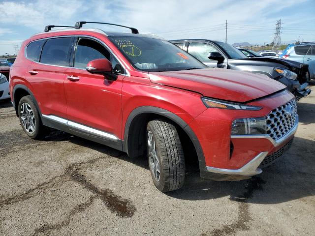 5NMS44AL1MH367993 - 2021 HYUNDAI SANTA FE LIMITED RED photo 4