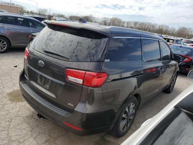 KNDMC5C16F6038381 - 2015 KIA SEDONA EX BROWN photo 3