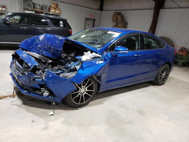 3FA6P0H99HR103489 - 2017 FORD FUSION SE BLUE photo 1