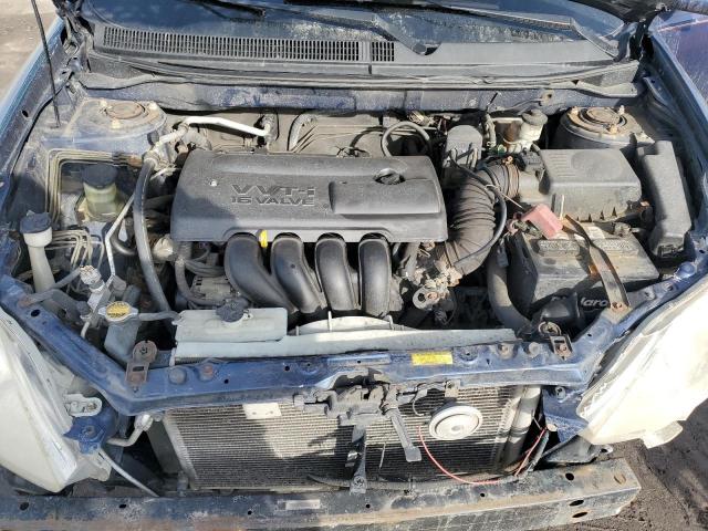 2T1KR38E74C202412 - 2004 TOYOTA COROLLA MA XR BLUE photo 11