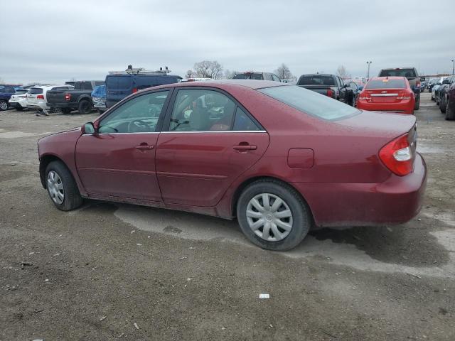 4T1BE32K42U064785 - 2002 TOYOTA CAMRY LE RED photo 2