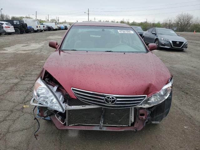 4T1BE32K42U064785 - 2002 TOYOTA CAMRY LE RED photo 5