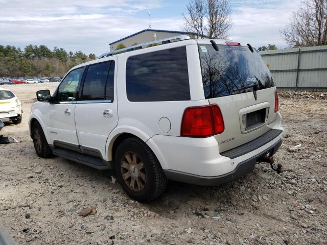 5LMFU28R14LJ34834 - 2004 LINCOLN NAVIGATOR WHITE photo 2