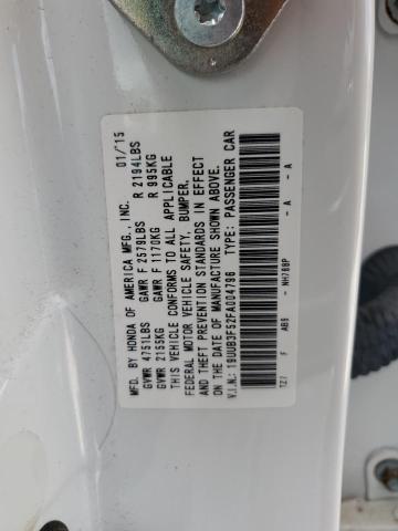 19UUB3F52FA004796 - 2015 ACURA TLX TECH WHITE photo 12