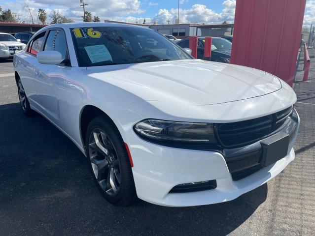 2C3CDXHG0GH253633 - 2016 DODGE CHARGER SXT WHITE photo 1