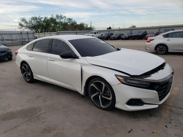 1HGCV1F35NA008068 - 2022 HONDA ACCORD SPORT WHITE photo 4