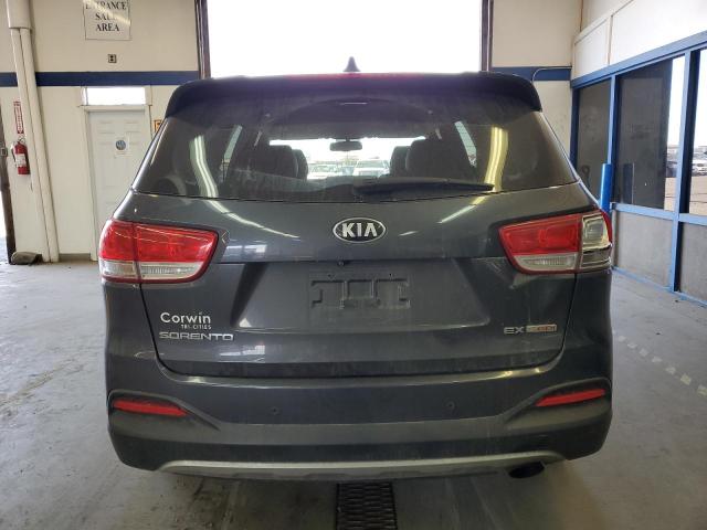 5XYPHDA19GG137299 - 2016 KIA SORENTO EX GRAY photo 6