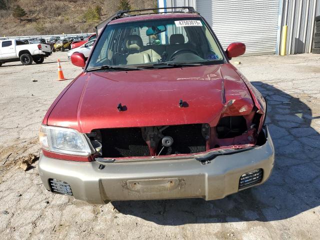 JF1SF65581H745912 - 2001 SUBARU FORESTER S RED photo 5