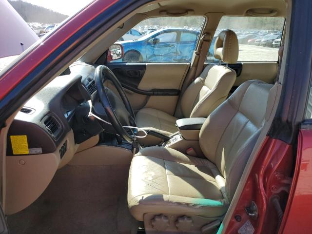 JF1SF65581H745912 - 2001 SUBARU FORESTER S RED photo 7