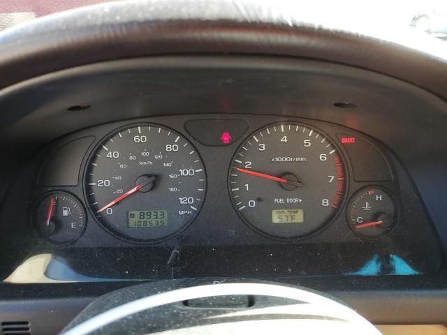 JF1SF65581H745912 - 2001 SUBARU FORESTER S RED photo 9