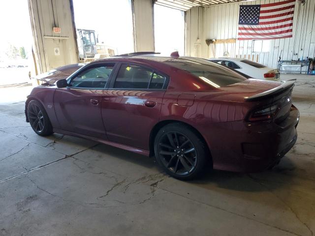 2C3CDXGJ5KH595567 - 2019 DODGE CHARGER SCAT PACK BURGUNDY photo 2