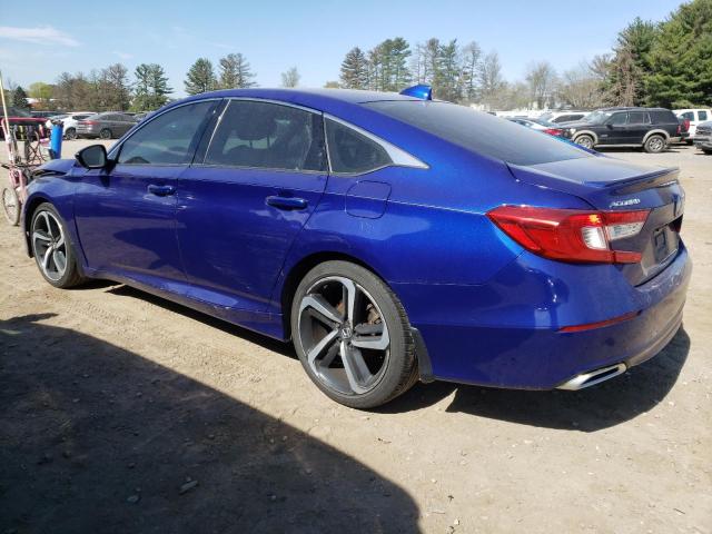 1HGCV1F3XKA100109 - 2019 HONDA ACCORD SPORT BLUE photo 2