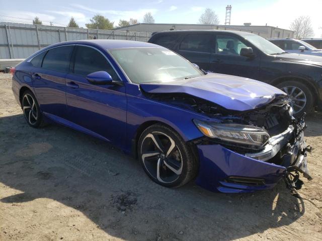 1HGCV1F3XKA100109 - 2019 HONDA ACCORD SPORT BLUE photo 4