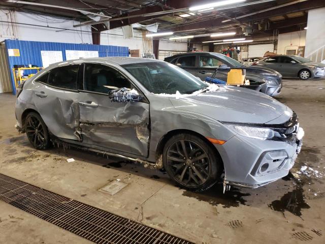 SHHFK7H96LU202975 - 2020 HONDA CIVIC SPORT TOURING GRAY photo 4