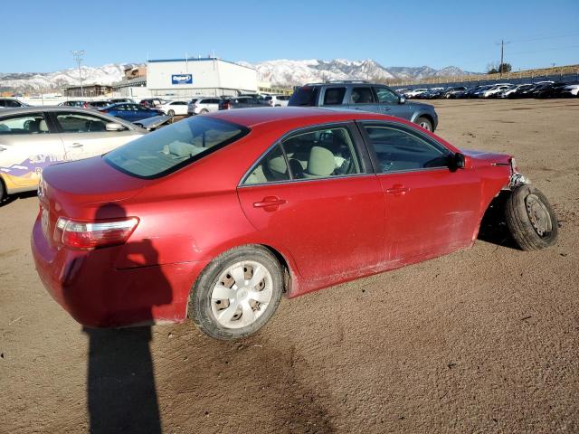 4T1BE46K37U187520 - 2007 TOYOTA CAMRY CE RED photo 3