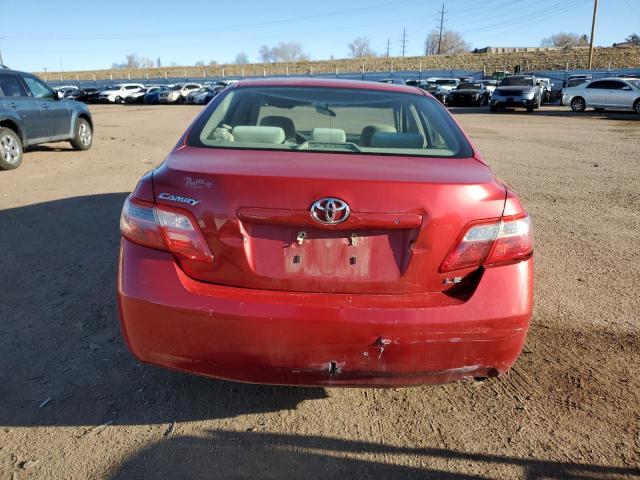 4T1BE46K37U187520 - 2007 TOYOTA CAMRY CE RED photo 6