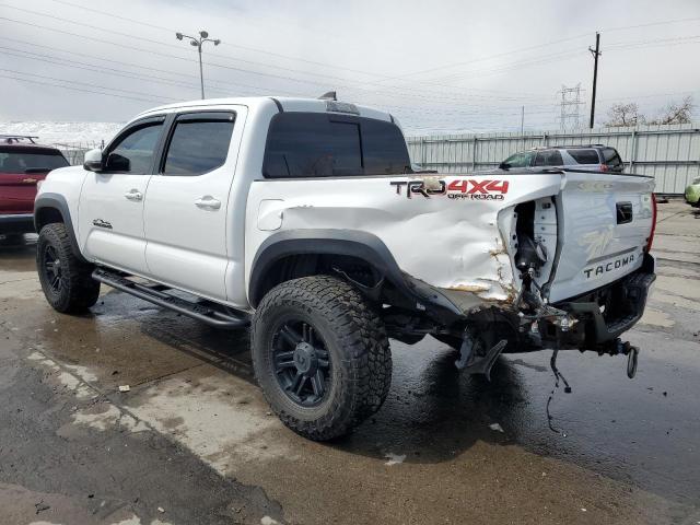 3TMCZ5AN6HM087695 - 2017 TOYOTA TACOMA DOUBLE CAB WHITE photo 2