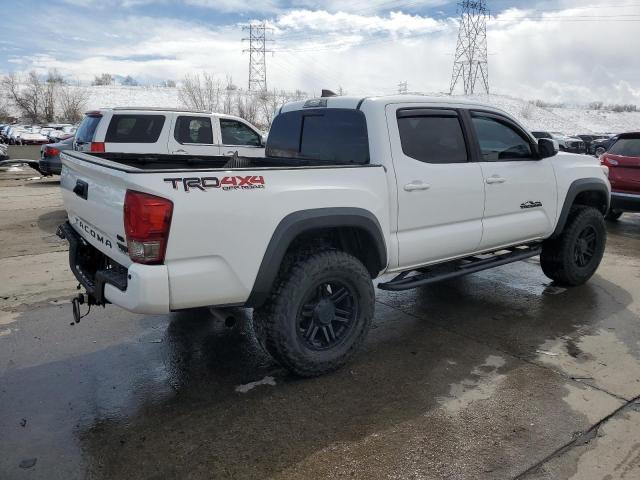 3TMCZ5AN6HM087695 - 2017 TOYOTA TACOMA DOUBLE CAB WHITE photo 3