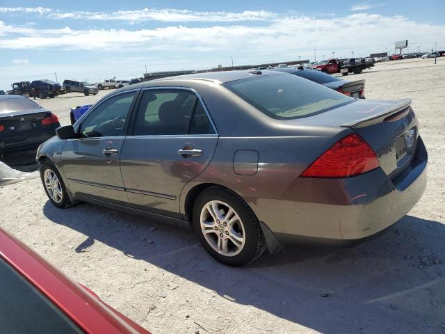 1HGCM56867A020321 - 2007 HONDA ACCORD EX GRAY photo 2