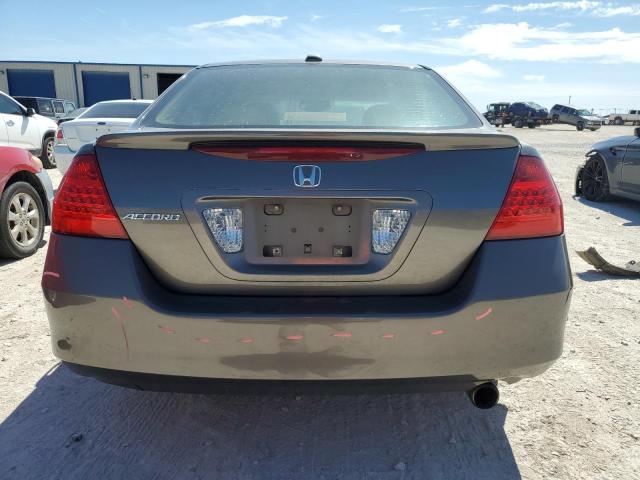 1HGCM56867A020321 - 2007 HONDA ACCORD EX GRAY photo 6