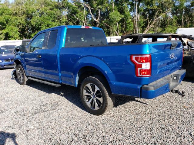 1FTEX1EP2LFC39404 - 2020 FORD F150 SUPER CAB BLUE photo 2