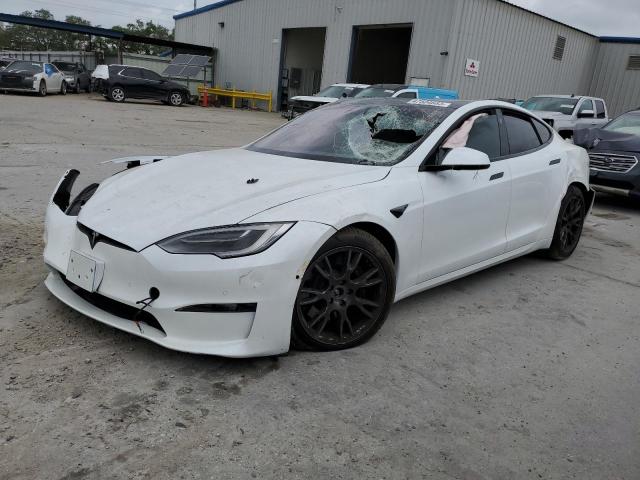 5YJSA1E64NF458660 - 2022 TESLA MODEL S Ağ foto 1