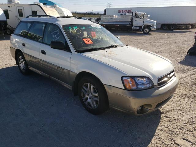 4S3BH665X17672406 - 2001 SUBARU LEGACY OUTBACK WHITE photo 4