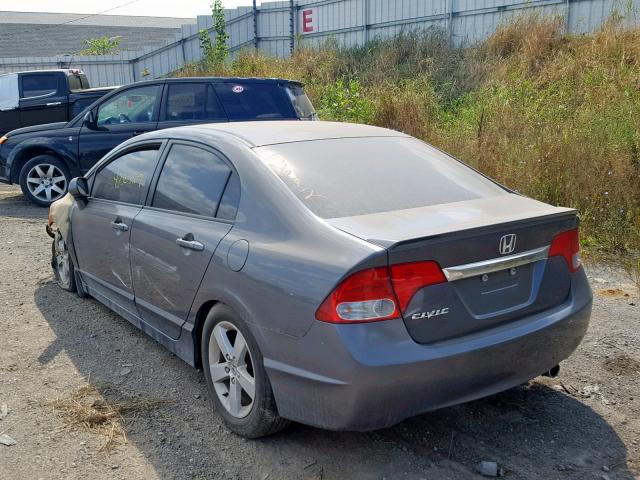 2HGFA1E61AH035672 - 2010 HONDA CIVIC LX-S Մոխրագույն լուսանկար 3