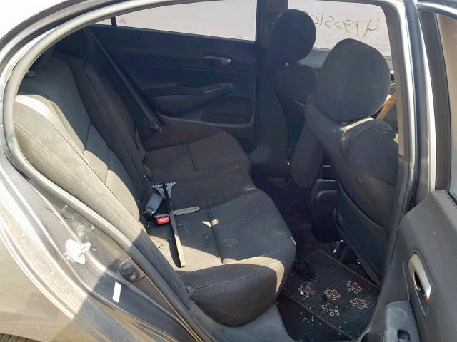 2HGFA1E61AH035672 - 2010 HONDA CIVIC LX-S Մոխրագույն լուսանկար 6