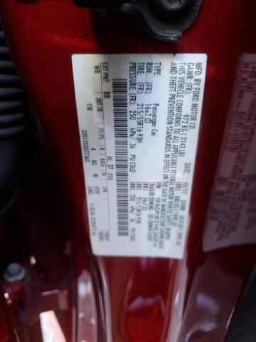 1FADP3F21HL242514 - 2017 FORD FOCUS SE RED photo 12