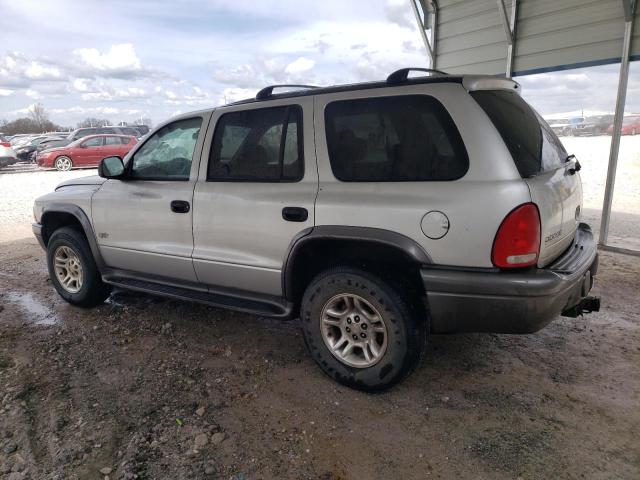 1B4HS38N32F109905 - 2002 DODGE DURANGO SPORT SILVER photo 2