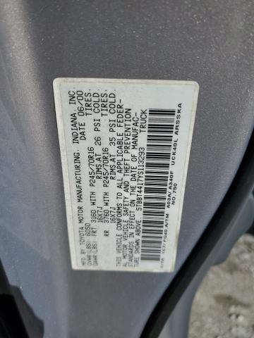 5TBBT4417YS113293 - 2000 TOYOTA TUNDRA ACCESS CAB ნაცრისფერი ფოტო 12