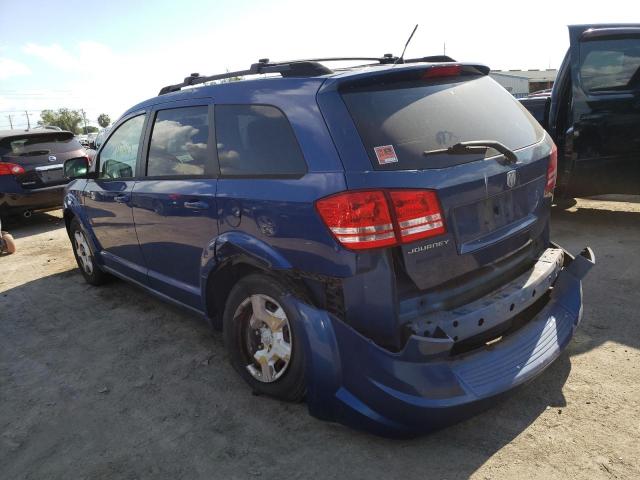 3D4GG47B59T209472 - 2009 DODGE JOURNEY SE BLUE photo 2