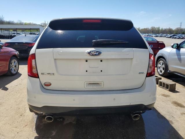 2FMDK3JC0DBB95619 - 2013 FORD EDGE SEL WHITE photo 6