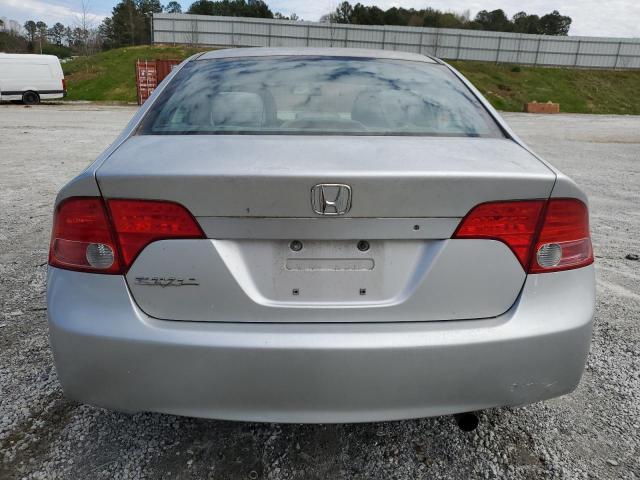 1HGFA16556L081473 - 2006 HONDA CIVIC LX SILVER photo 6