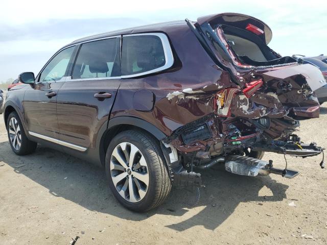 5XYP34HC3NG278310 - 2022 KIA TELLURIDE EX BURGUNDY photo 2