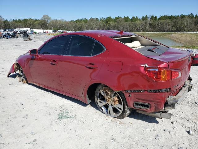 JTHBE5C26A2017636 - 2010 LEXUS IS 350 RED photo 2