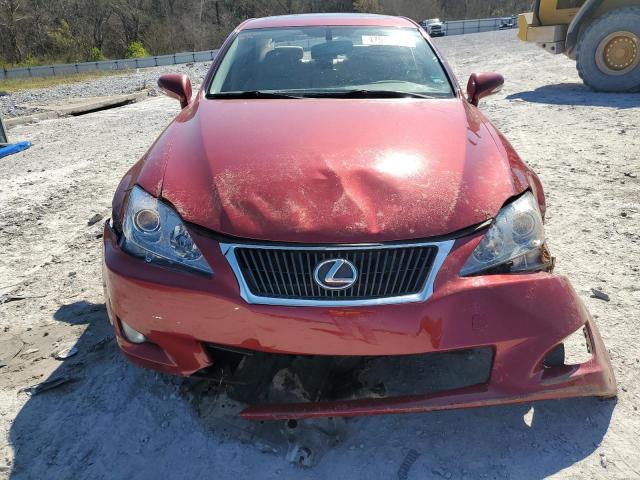 JTHBE5C26A2017636 - 2010 LEXUS IS 350 RED photo 5