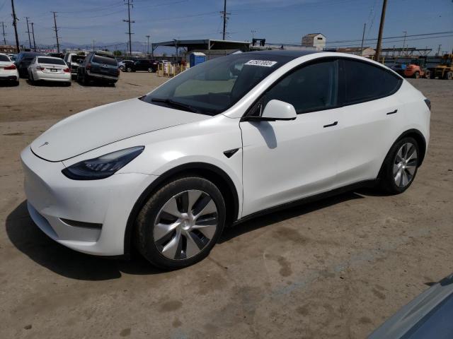 5YJYGDEE6LF010550 - 2020 TESLA MODEL Y أبيض صورة 1