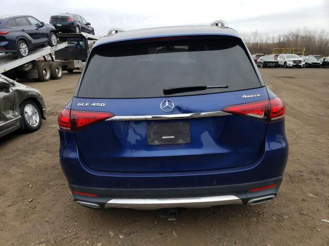 4JGFB5KE5LA096633 - 2020 MERCEDES-BENZ GLE 450 4MATIC BLUE photo 6