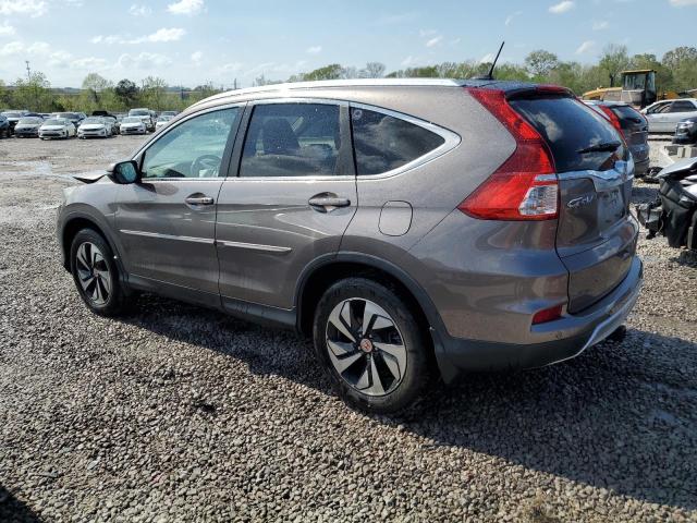 5J6RM4H92FL128201 - 2015 HONDA CR-V TOURING GRAY photo 2