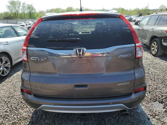 5J6RM4H92FL128201 - 2015 HONDA CR-V TOURING GRAY photo 6