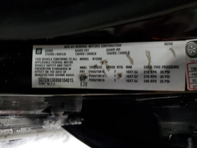 5GTEN13E098104015 - 2009 HUMMER H3 BLACK photo 13