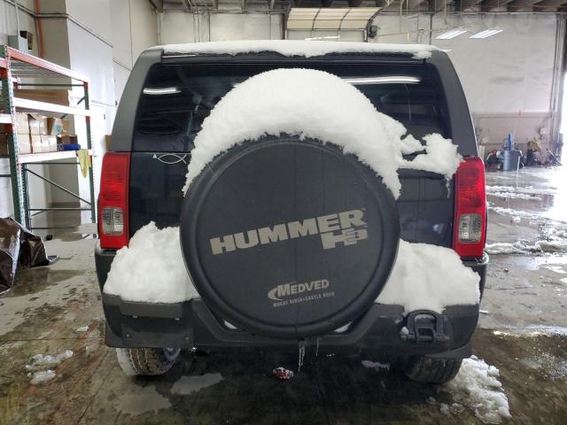 5GTEN13E098104015 - 2009 HUMMER H3 BLACK photo 6