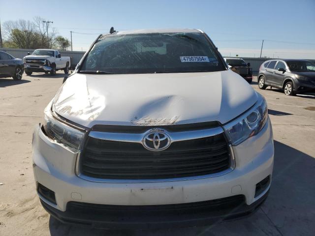 5TDZARFH2FS010475 - 2015 TOYOTA HIGHLANDER LE WHITE photo 5